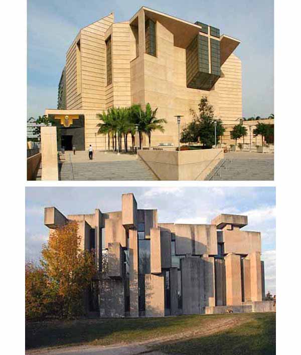 Various modern architecture Churches